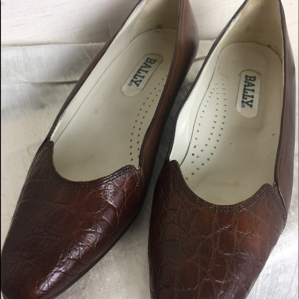 Bally leather flats